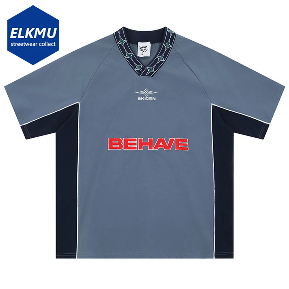 

2025 Summer Men T Shirts Embroidery Oversized T-shirt Streetwear Harajuku Hip Hop Tshirt Tee Tops