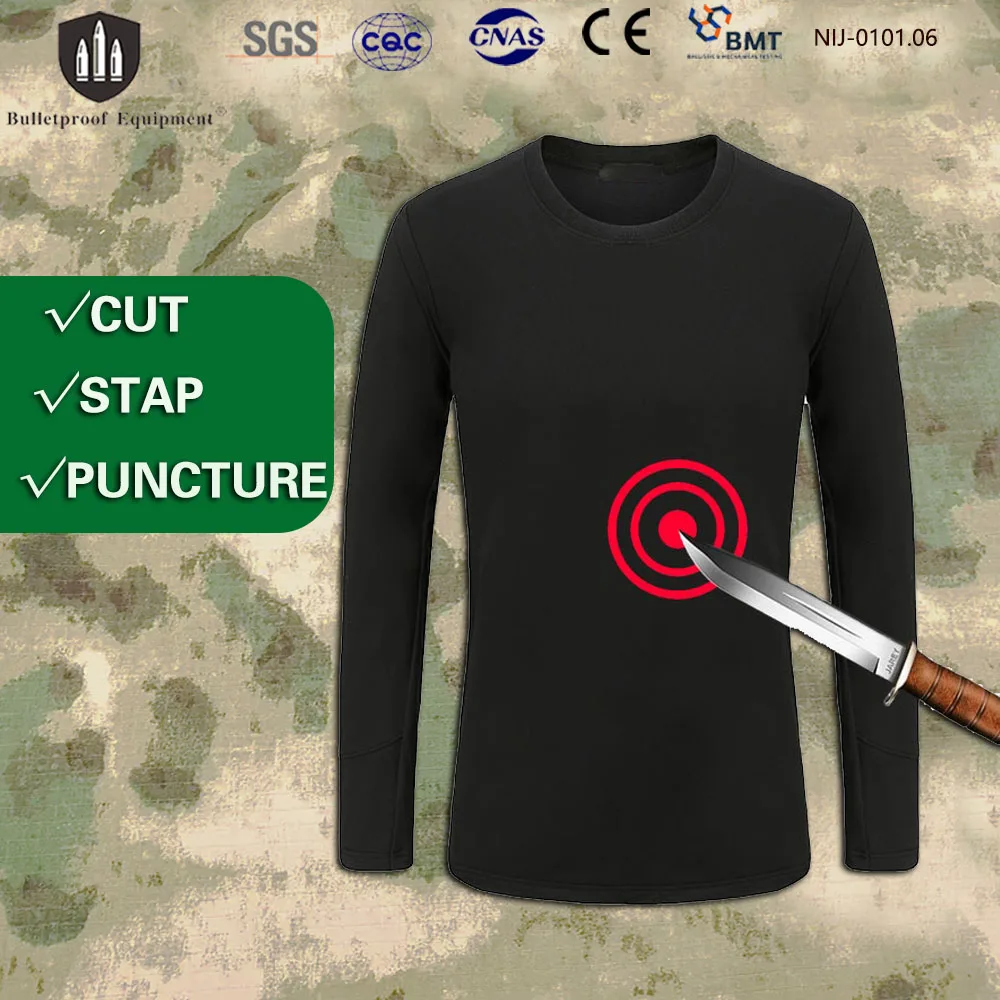 Stab Cut Self Defense Long-Sleeved Shirt  Anti-thorn Lightweight 0.95KG Soft Material Exclusive Research And Development Safety