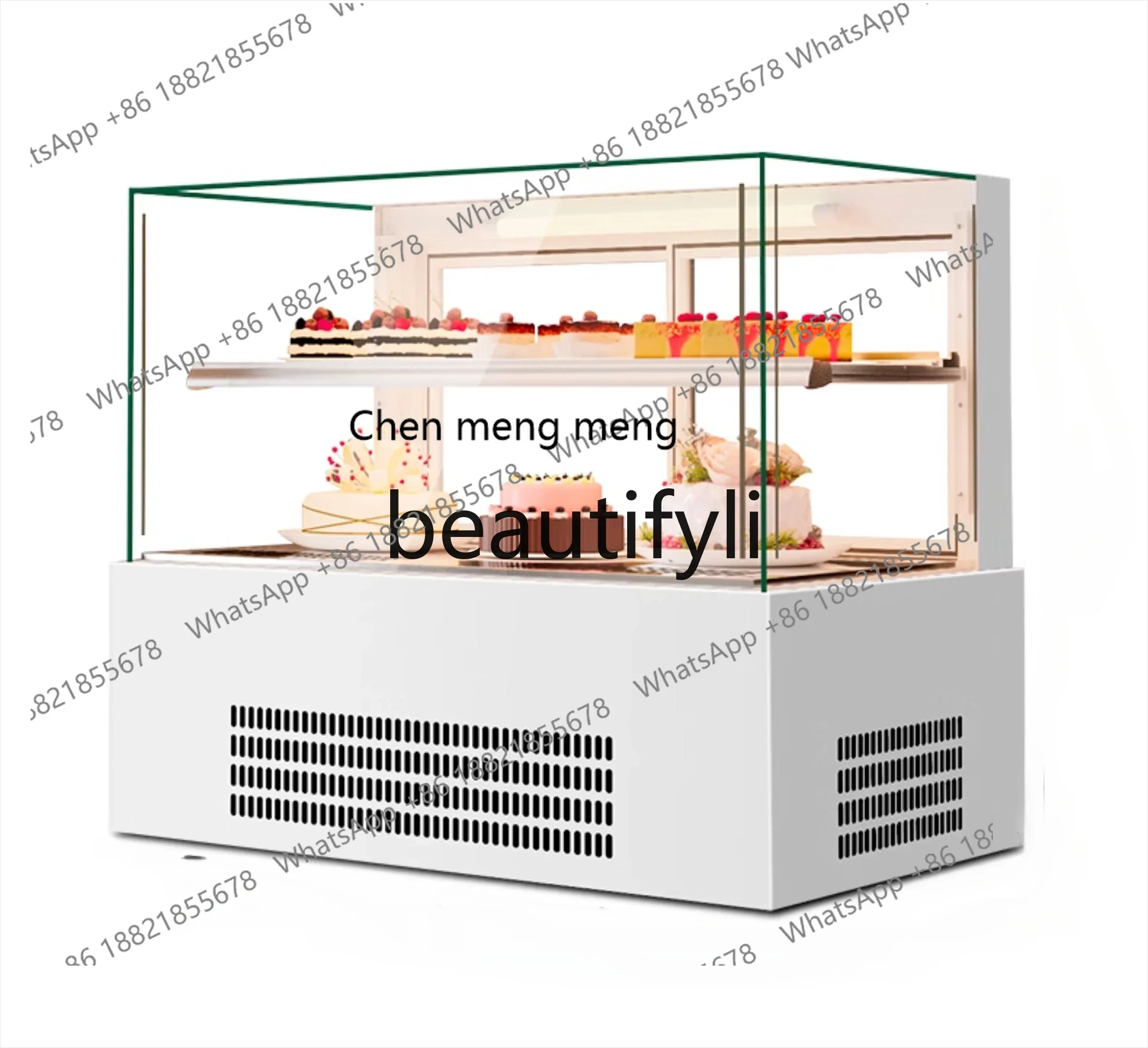 Cake Refrigerated Display Cabinet Commercial Dessert West Point Mousse Fruit Fresh Cabinet Bar Counter
