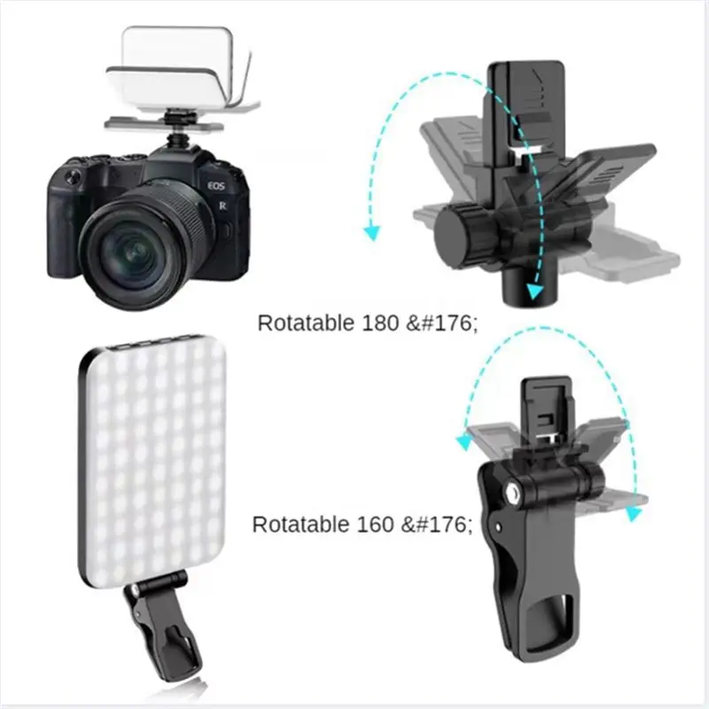 

Video Conference Laptop 60 LED Fill Light Pocket Photography Cell Phone Live Light Mini Portable Photography Fill Light