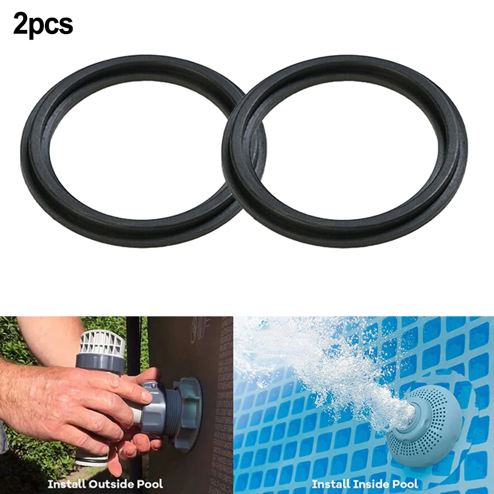 2*Swimming Pool Rubber Gasket For Intex 10745 Rubber Gaskets Replacement Part For Swimming Pool Step Rubber Washer