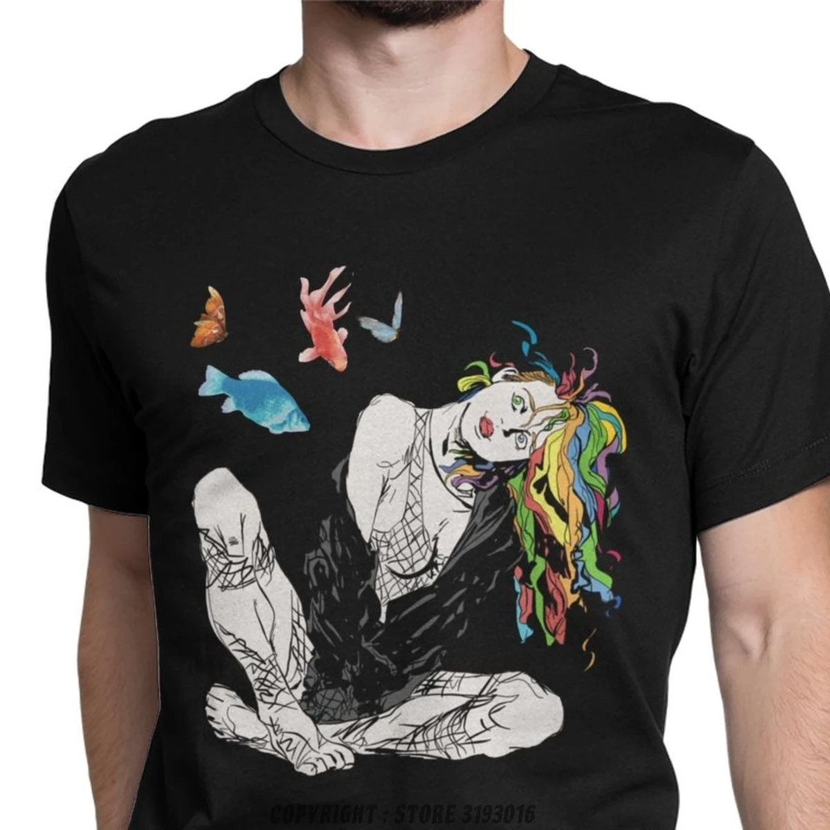 

Delirium The Sandman Vertigo Comics T Shirt Male Sweatshirt Death Dream Gaiman Morpheus Cotton Tee Harajuku Camisa T Shirts