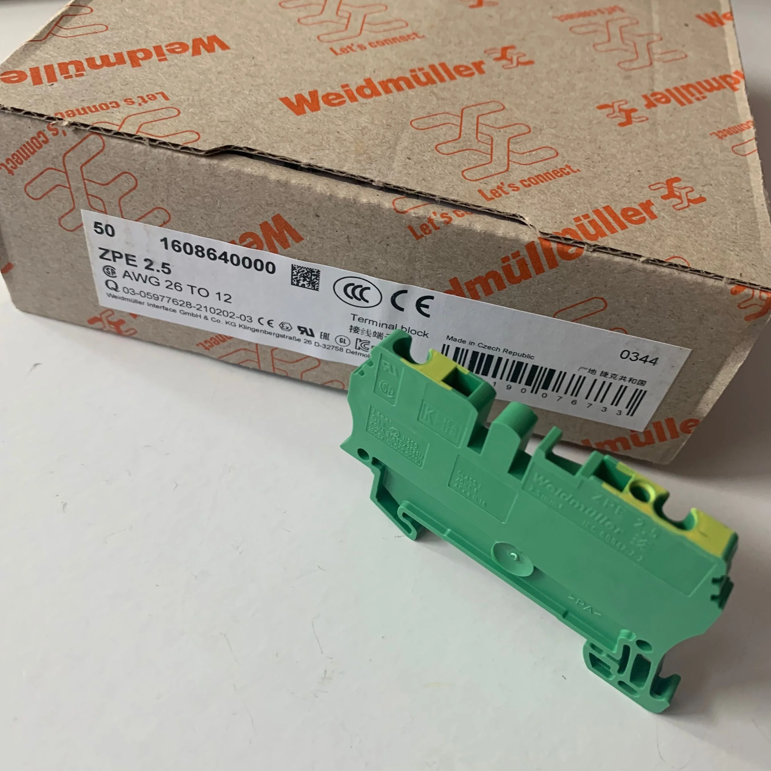 20pcs Terminal 1608640000   ZPE 2.5 connector