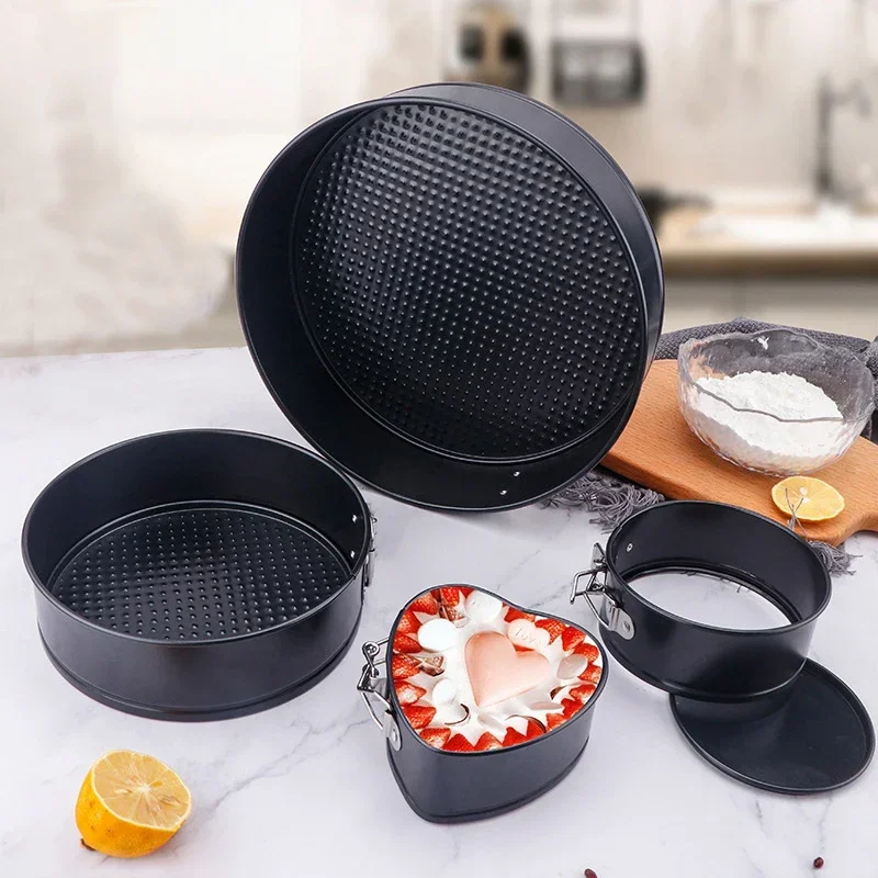 4/7/9/10 Inch Non-Stick Baking Pans Removable Bottom Metal Cake Pan Set Muffin Cake Mold Bread Mould Baking Accessories Tools