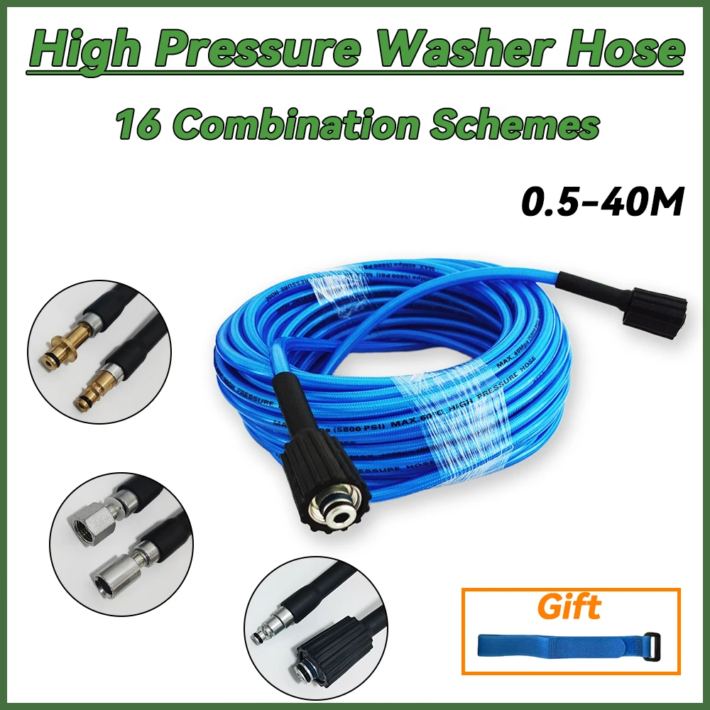 

High Pressure Washer Hose,Garden Four Seasons Anti-Freezing Hose,Sewage Cleaning Pipe，Cleaning Fit Extension Replacement Hose