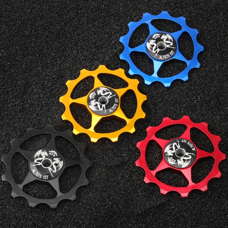 MUQZI Fiets Achterderailleur Neuswiel 11T 13T Katrol Gids Roller MTB Road Fiets Aluminium Idler