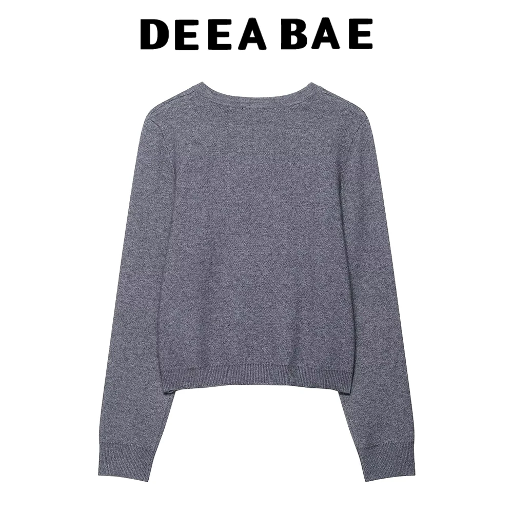 2025 خريف جديد عصري فضفاض جولة الرقبة مطرز بريق الزخرفية سترة مشغولة من الصوف معطف #2