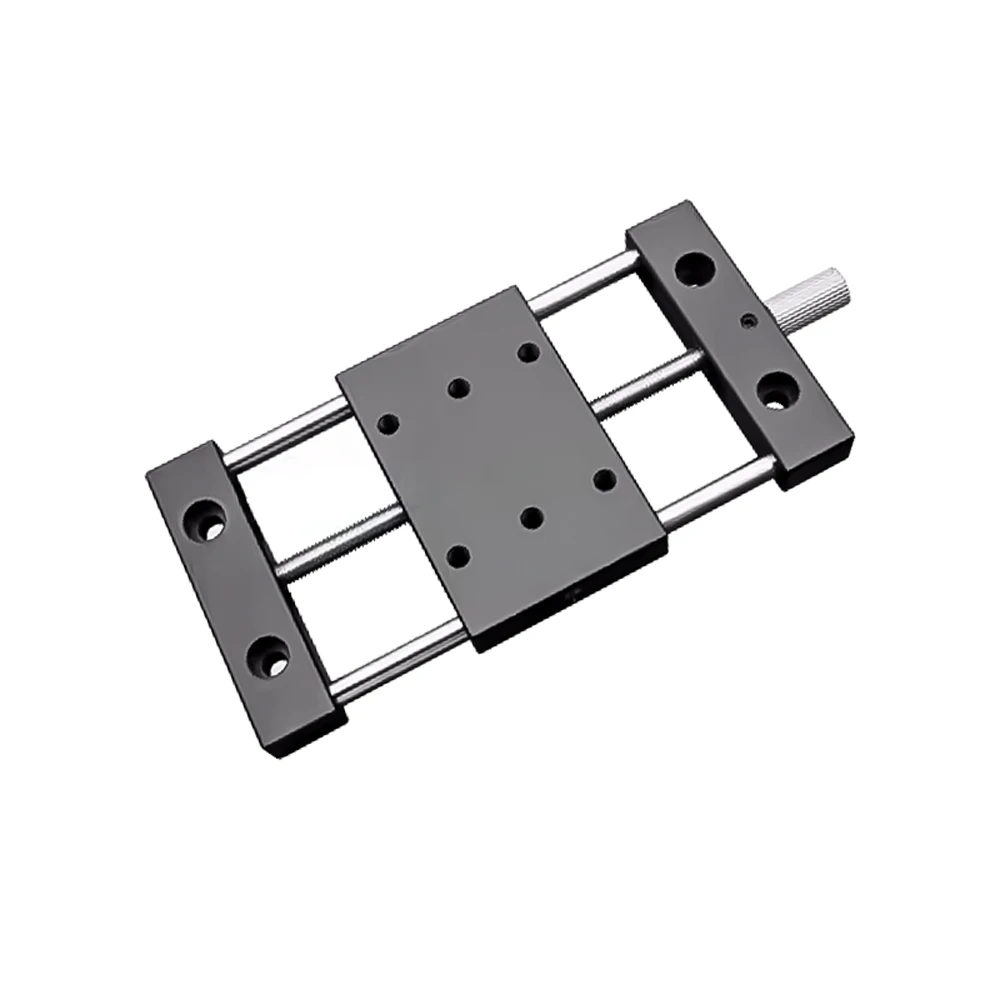X Axis DX60/60A Manual Sliding Table Precision Fine Adjustment Feed Screw Displacement Linear Guide Table Stroke 20/50/80mm
