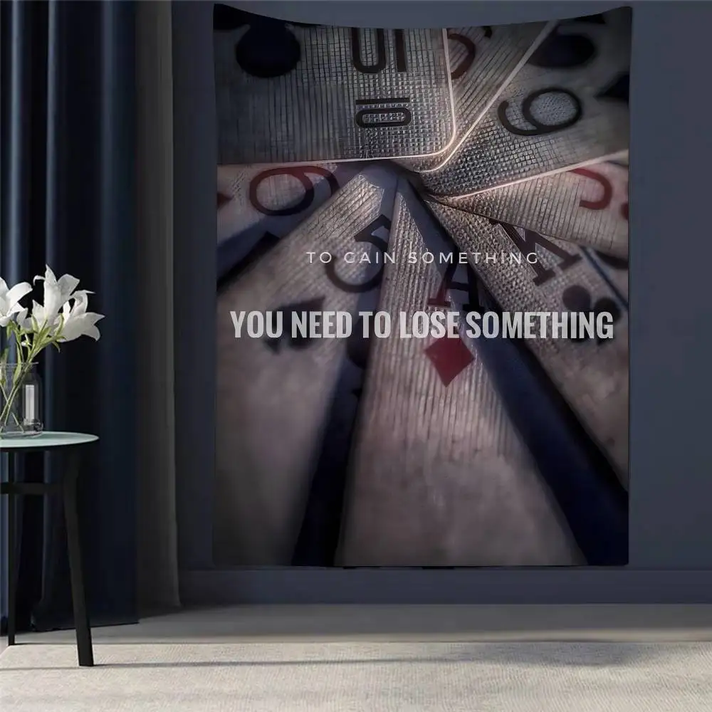 

Hot TV Alice In Borderland Colorful Tapestry Wall Hanging Hanging Tarot Hippie Wall Rugs Dorm Wall Art Decor