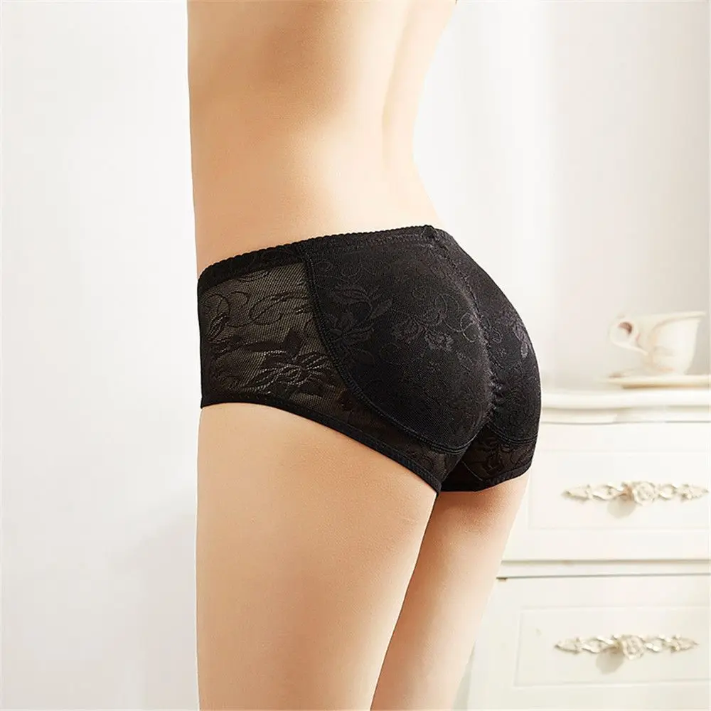 Low Waist Breathable Fake Buttocks Lifting Underwear No Trace Peach Hip Pad Hip Lifting Pants Women\'s Triangle Pants