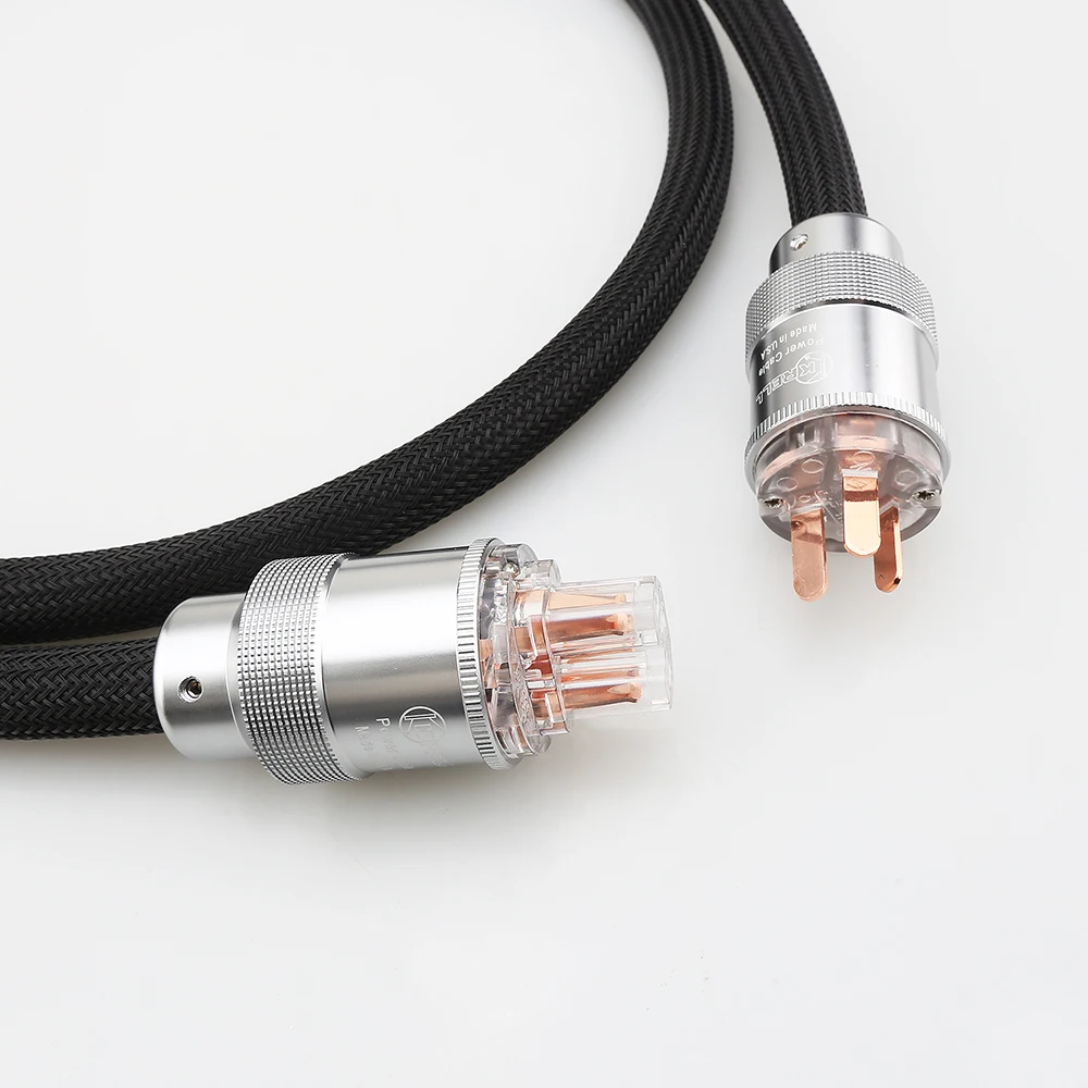 HIFI P101 銅オーディオファン主電源ケーブル AU EU US 電源ケーブル Schuko プラグアンプ CD DVD