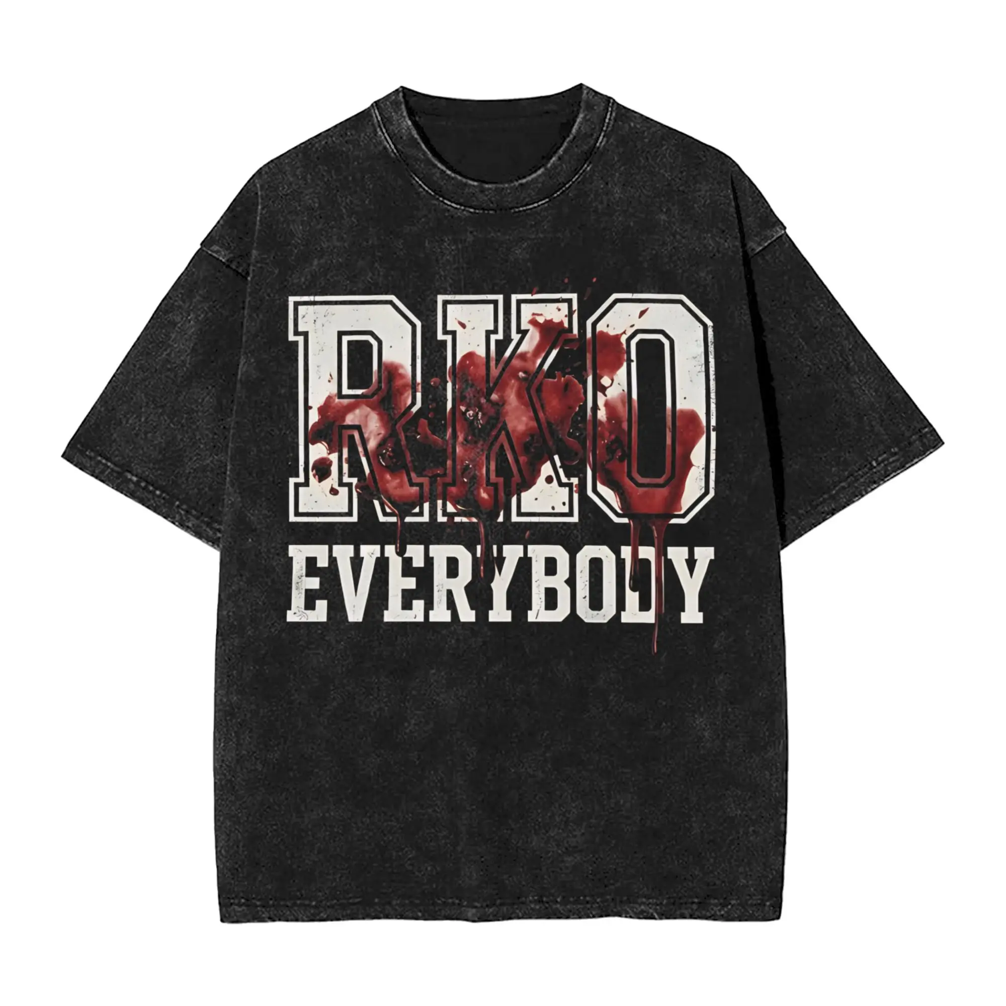 Men Rko Everybody T-Shirts  Tees Summer Vintage Short Sleeve T Shirt O-Neck Harajuku Pattern Tshirt Hot Sale