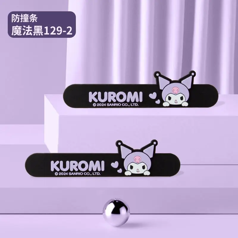 Kuromi Car Threshold Anti-stepping Strip Protective Sticker Scratch-proof Strip Cute Anime Sanrio Decorative Products Universal