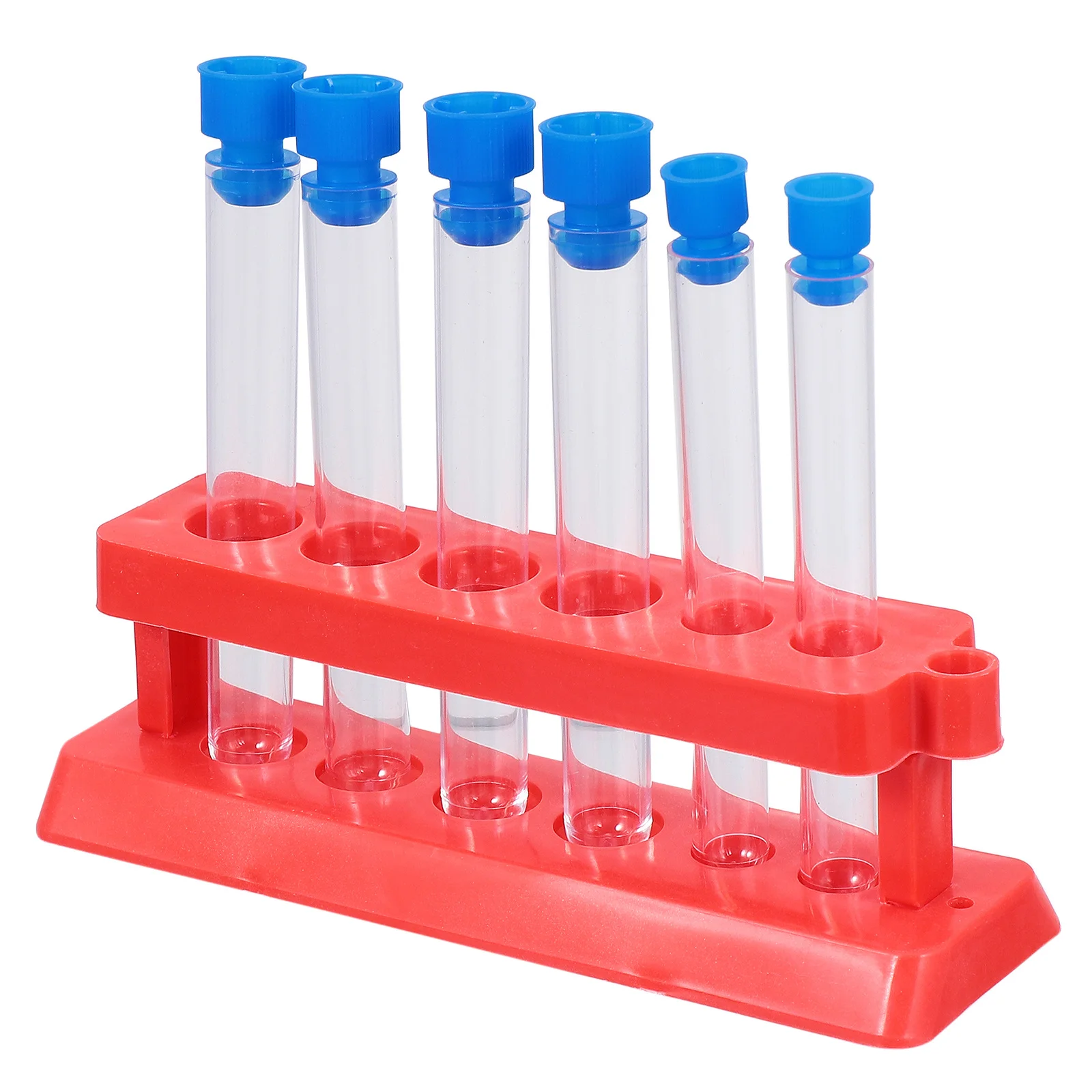 3Sets Experimental Test Tubes Premium Plastic Test Tube Rack Lightweight Portable Scientific Laboratory Organizer Storage