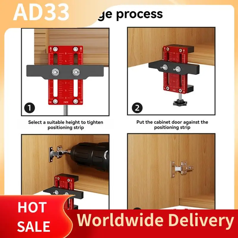 

Top Deals Cabinet Door Installation Positioner Versatile Hardware Jig High Woodworking For Effortless Ment Power Tool