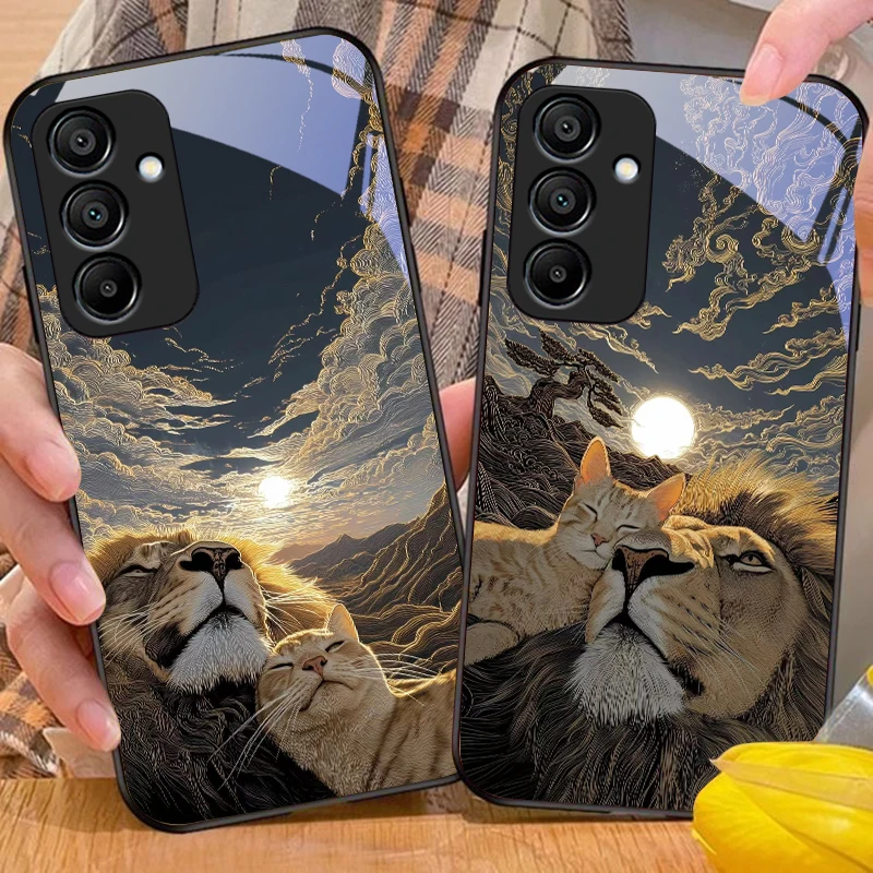 Рисунок 4 - Милый кот и серый лев для Samsung