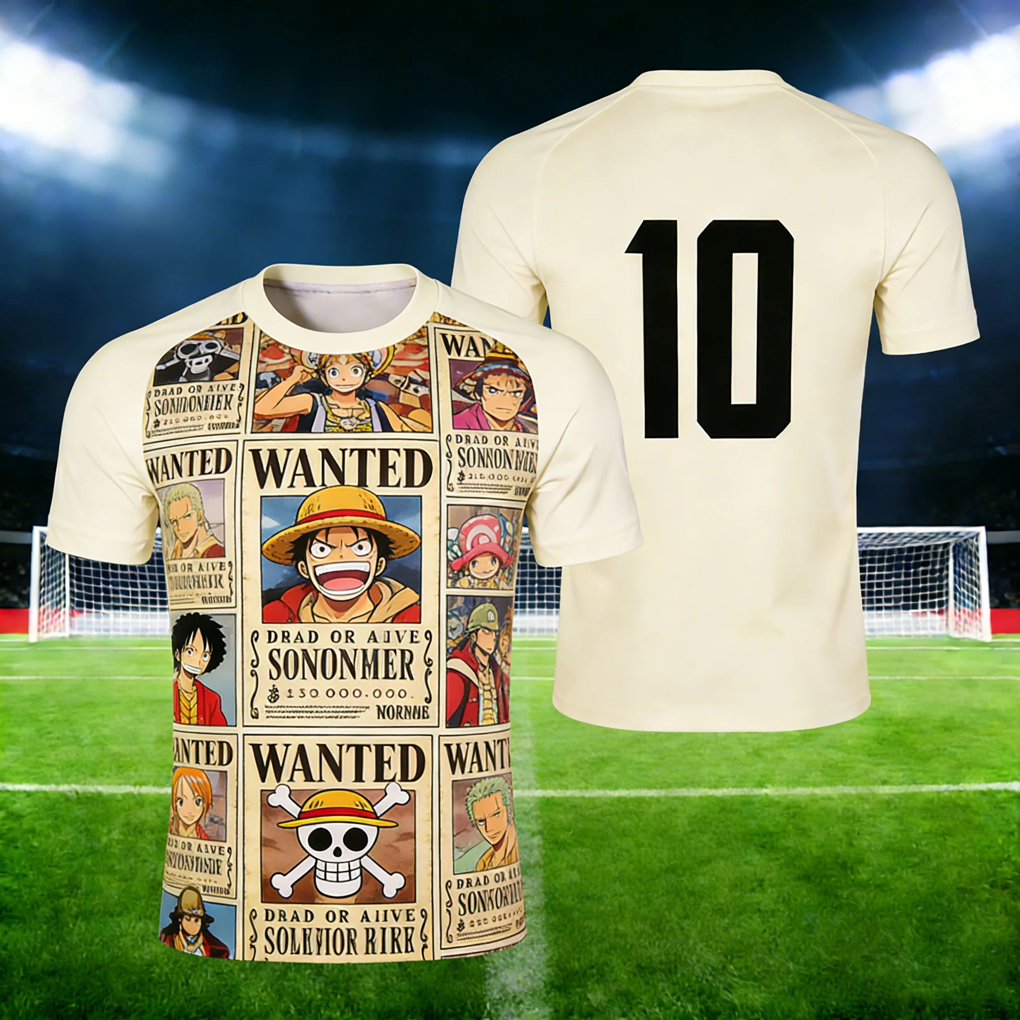 

Футболка с принтом Луффи и номерами, новый дизайн AI, мягкая, с коротким рукавом, модная повседневная куртка-блейзер с мультяшным принтом