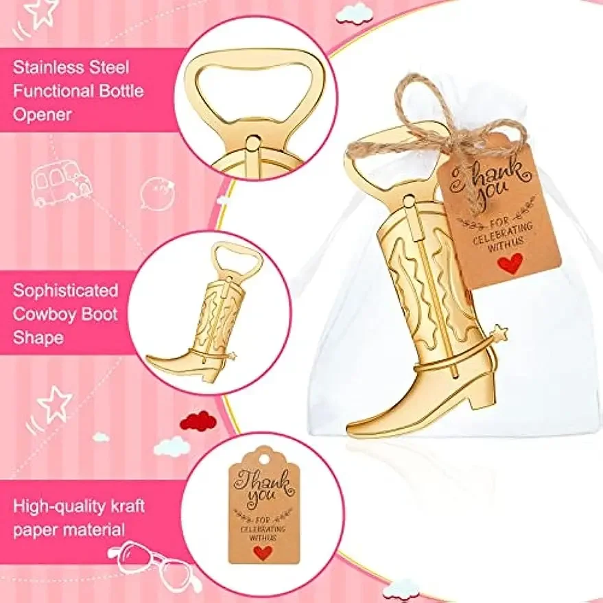 1/5/10/20PCS Cowboy Boot Bottle Opener for Wedding Gifts Retro Beer Opener Wedding Favors Suitable For Wedding Souvenirs