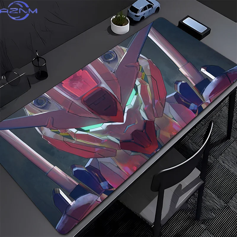 Mouse Pad Large Mechanical Warrior Gundam Aerial anti-Slip Gaming MousePad Desk Pad for Office and Gaming PC HD Anime Mousepad