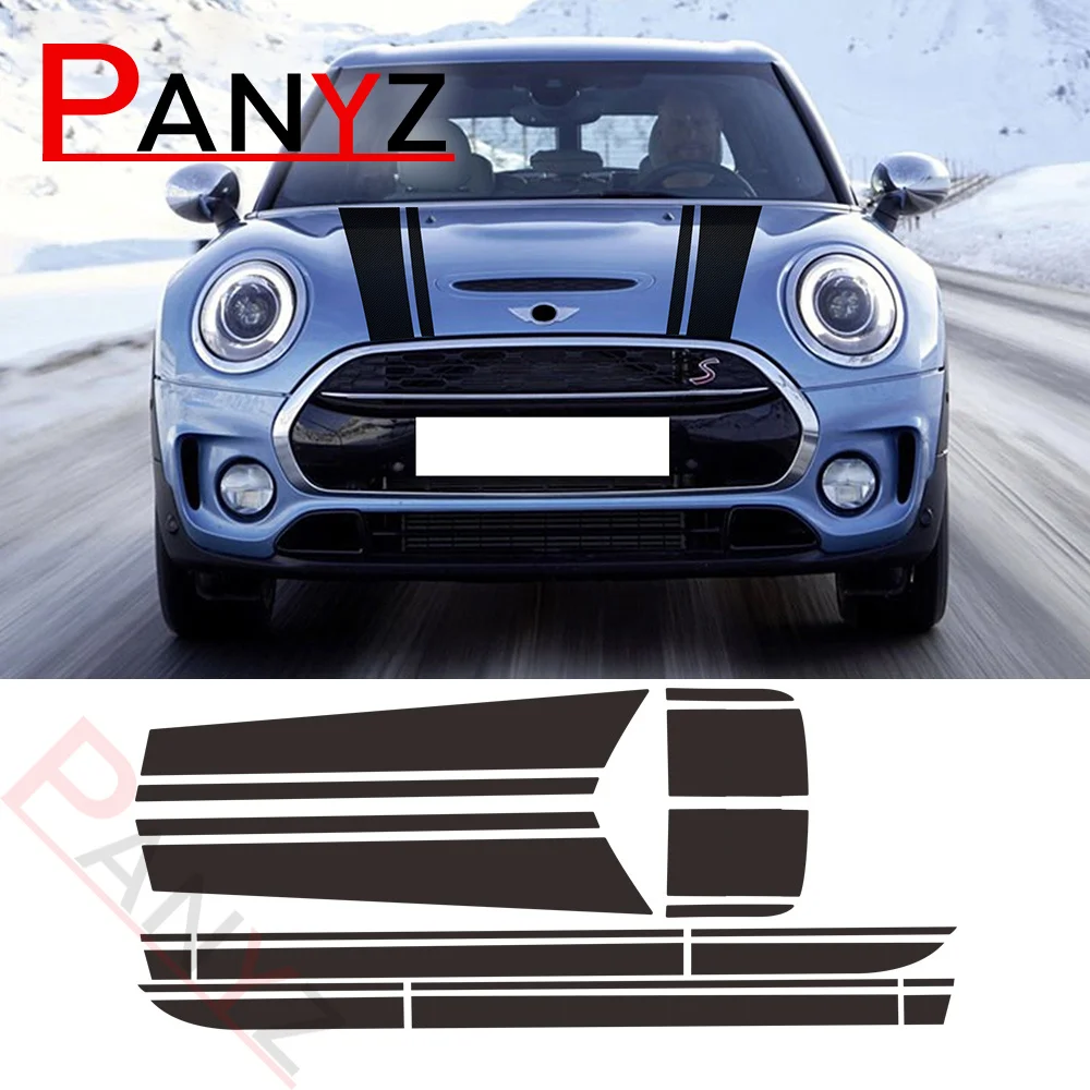

Car Hood Engine Cover Trunk Rear Side Skirt Stripes Sticker Body Kit Decal For MINI Cooper Clubman F54 2015-2019 Accessories