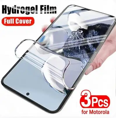 

3Pcs Hydrogel Film For Motorola Thinkphone G13 G14 G23 G53 G54 G73 G84 G22 G32 G42 G52 G62 G72 G82 G71 Cover Screen Protector