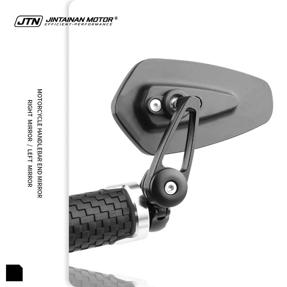 JTN Bar End Mirror For KAWASAKI Z125 Z250 Z300 Z400 Z500 2014~2026+ Motorcycle Left Right Side Rotation Handlebar Mirror Kit