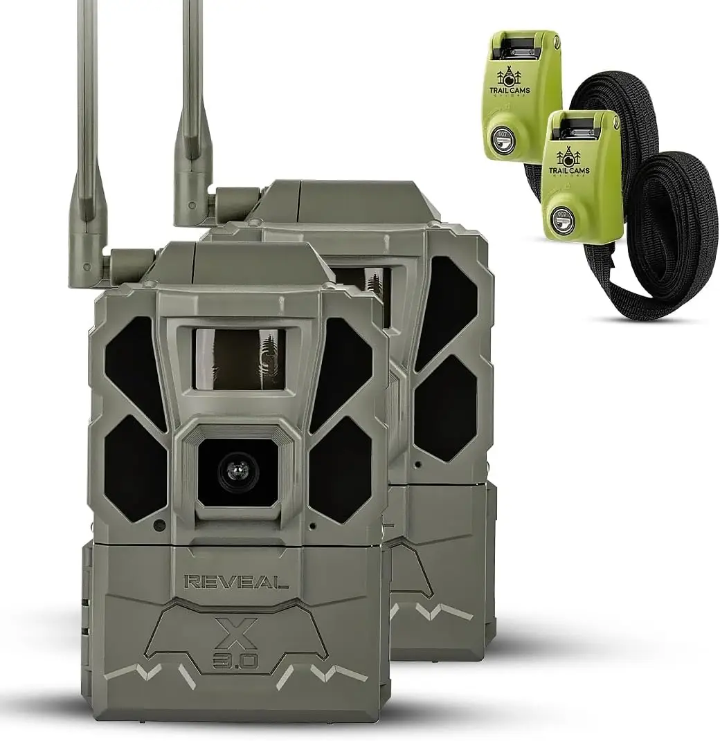 Reveal X Gen 3.0 Cellular Trail Camera - Multi Carrier, HD Photos & Videos, Pre-Installed Antenna, Built-in GPS, Best B