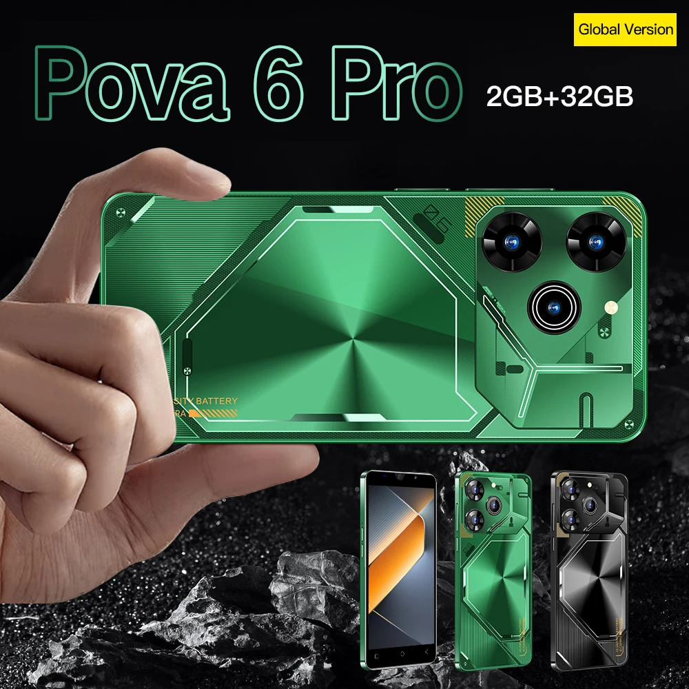 FUFFI Pova 6 Pro Smartphone Android 8.1 5.0inch 2+32GB ROM Cell Phone Dual SIM Telefono 2+8MP 2500mAh Battery Mobile phones