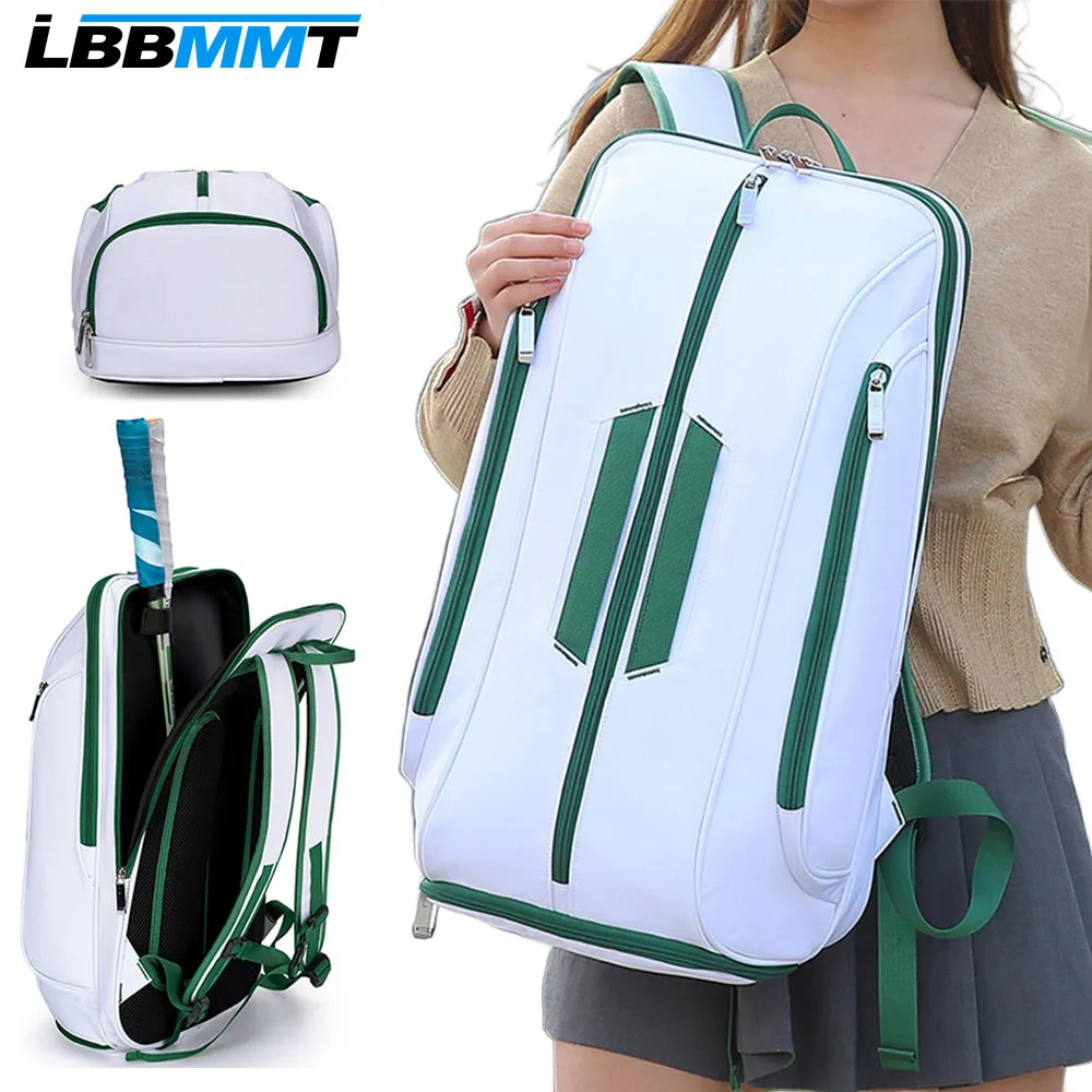 

Multi-Use Beach Tennis Bag For Sport Convertible Padel Backpack With Shoe Compartment, Laptop Sleeve,Fence Hook