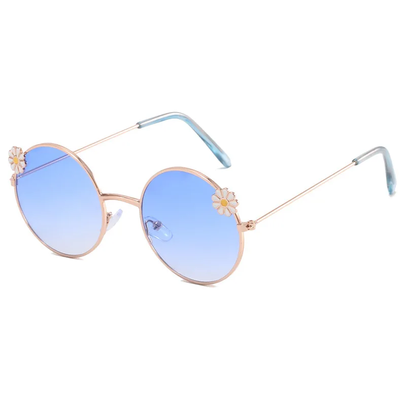 2023 نظارات شمسية معدنية جديدة لطيفة للأطفال من Little Daisy مضادة للأشعة فوق البنفسجية