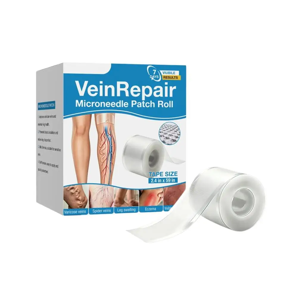 Vein Repair Microneedle Patch Roll, For Relieve Varicose Spider Veins,Premium Relieve Leg Swelling Care Tape for All Skin Types - view 6