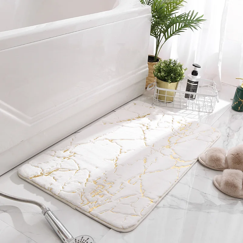 Alfombrilla de baño de franela con estampado de bronceado, alfombra antideslizante absorbente para sala de estar, inodoro, dormitorio, alfombrilla para pies, accesorios de baño, nuevo