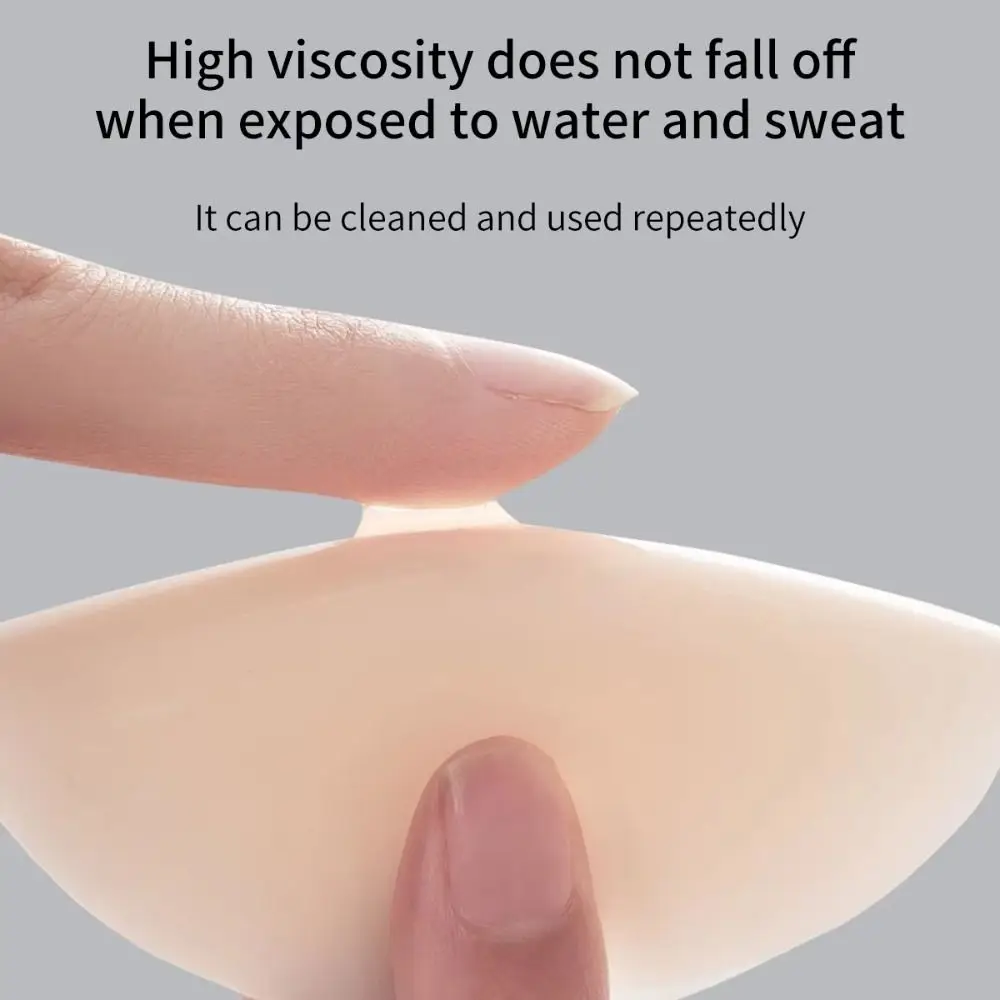 Capa de mamilo reutilizável portátil à prova d'água ultrafino sutiã invisível adesivo para viagem