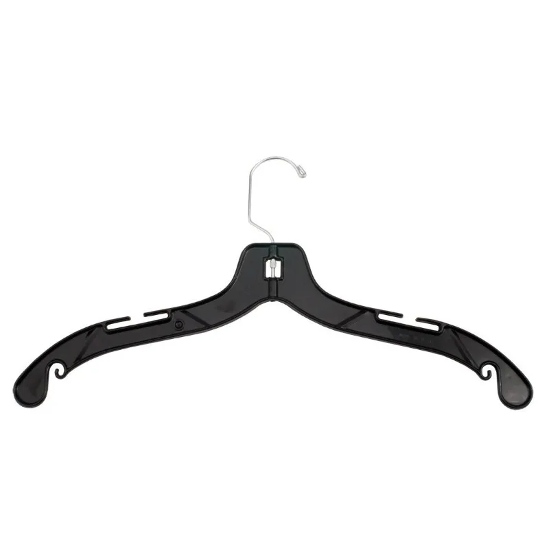 2500 Plastic Shirt/Dress Hanger with Swivel Chrome Hook, Heavy Weight, 17