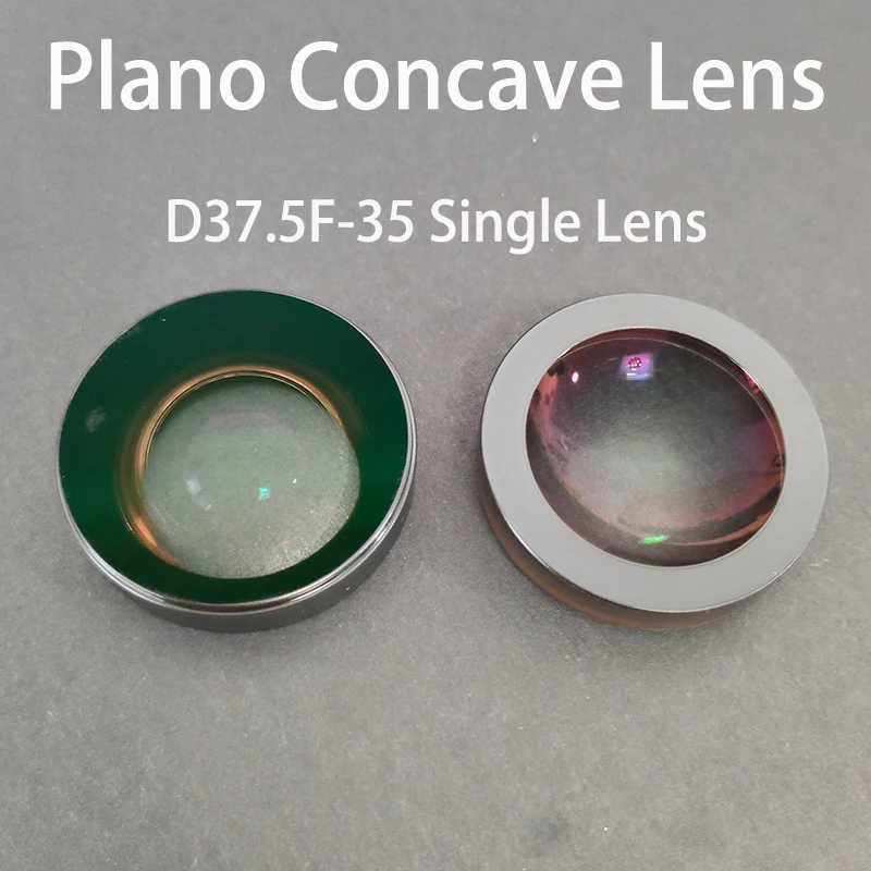 D37.5mm F-35mm,Diameter 37.5mm Focal length -35mm Plano Concave Single Lens Optical Glass Lens With Edge Darkened