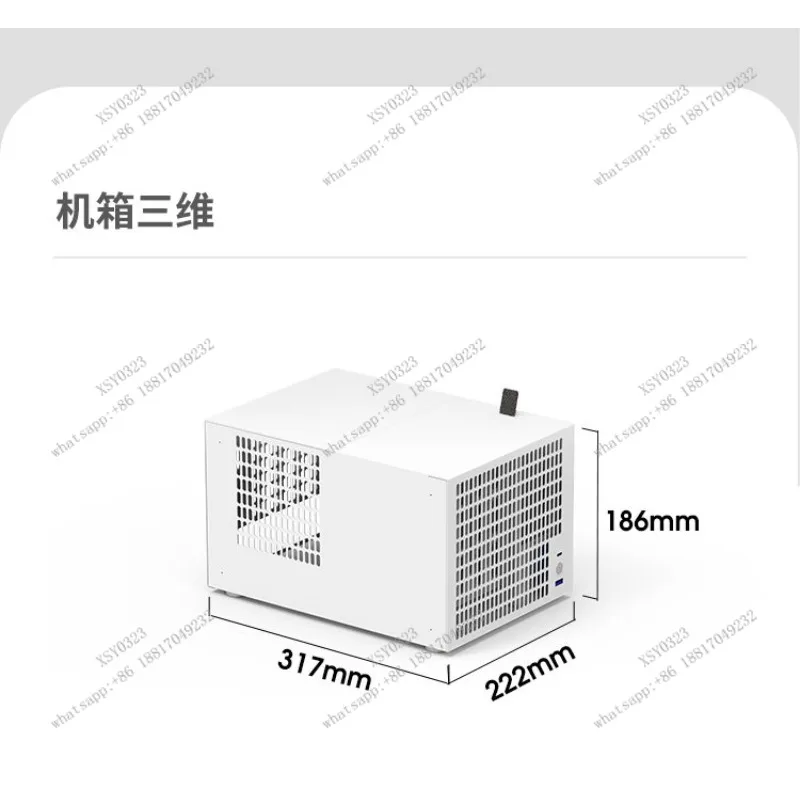 4베이 NAS 섀시, ITX 마더보드용, SFX 파워, 풀하이트 PCIE 확장, AIO 케이스 썸네일 6