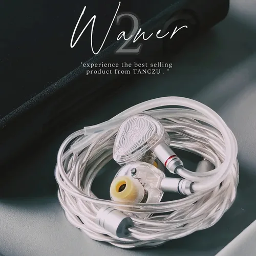 TANGZU WANER 2 WANER 2a generación HIFI Monitor intrauditivo auriculares controlador dinámico auriculares de alta resolución 0,78mm Cable con cable desmontable