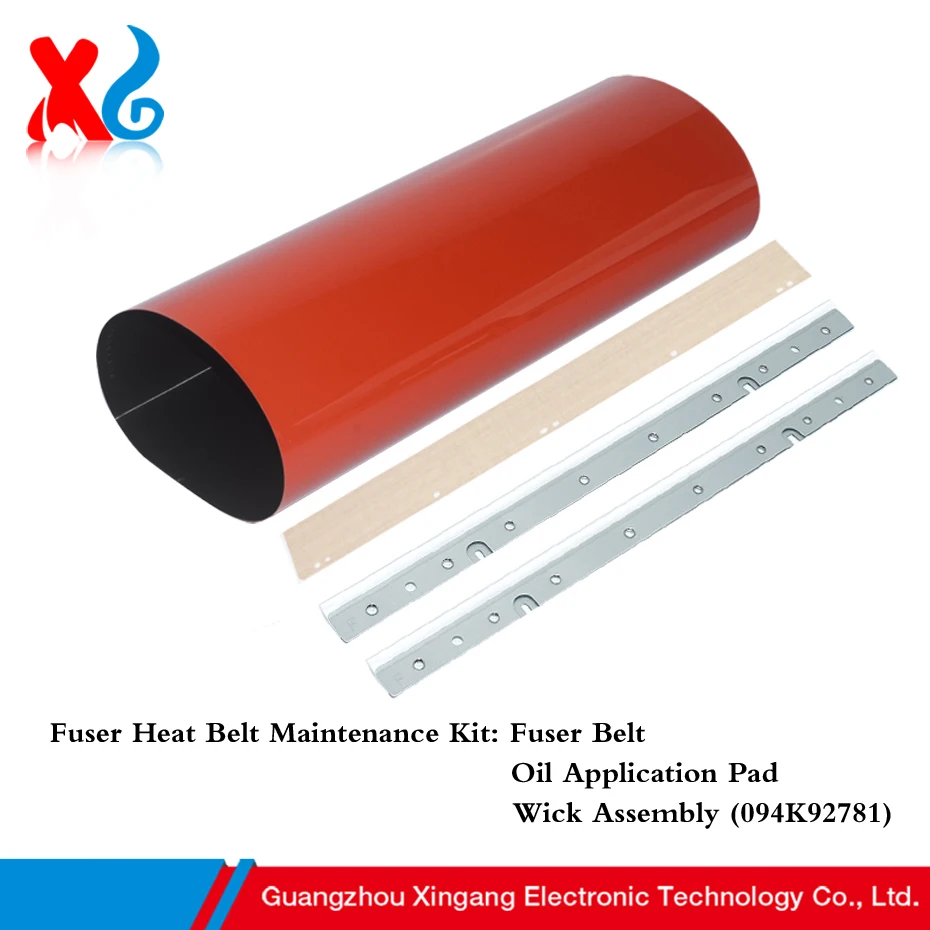 

Комплект для обслуживания термоблока (термопринтера) Xerox V80 V180 V2100 V3100: термополоса, прокладка для нанесения масла, уплотнительный элемент (607K20750, 094K92781)