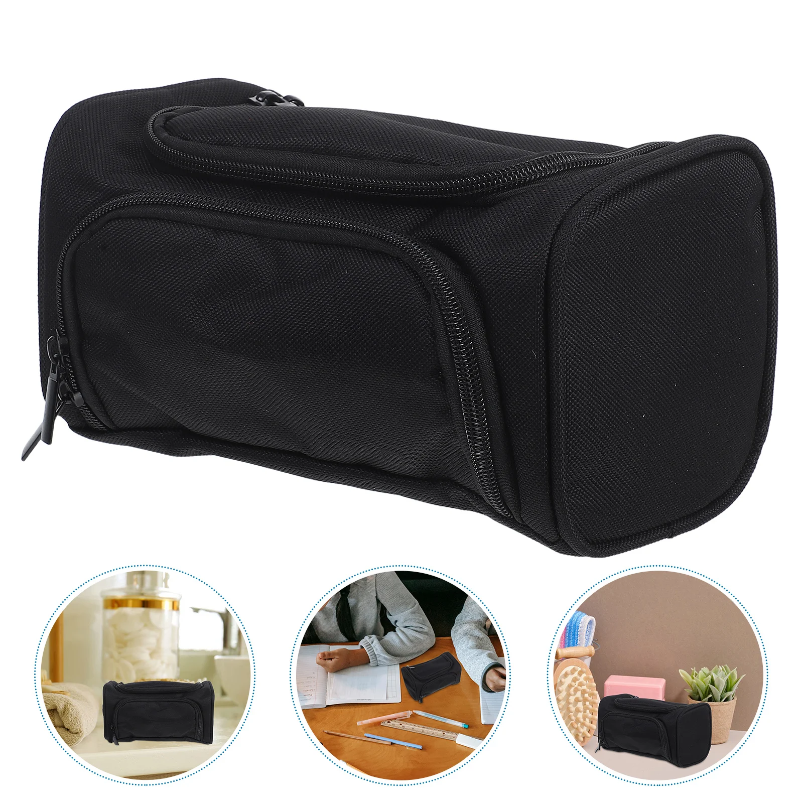 

Pencil Case Stationery Bag Big Middle School Black Pouch Large Capacity Student