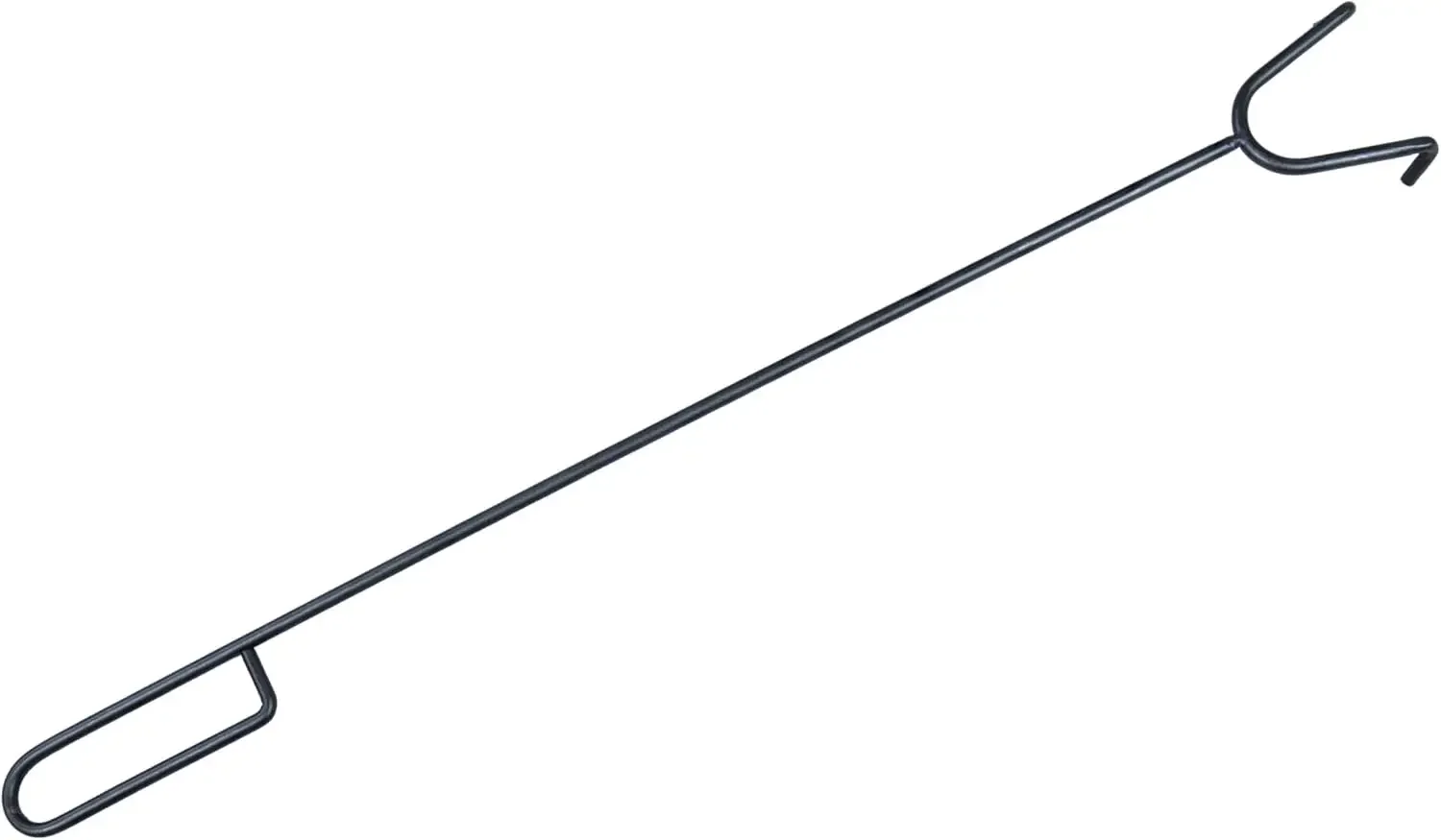 Braço de fogo externo de aço de 36 polegadas com grelha e tela de faísca - Capa protetora de PVC - Acabamento resistente ao calor - Preto