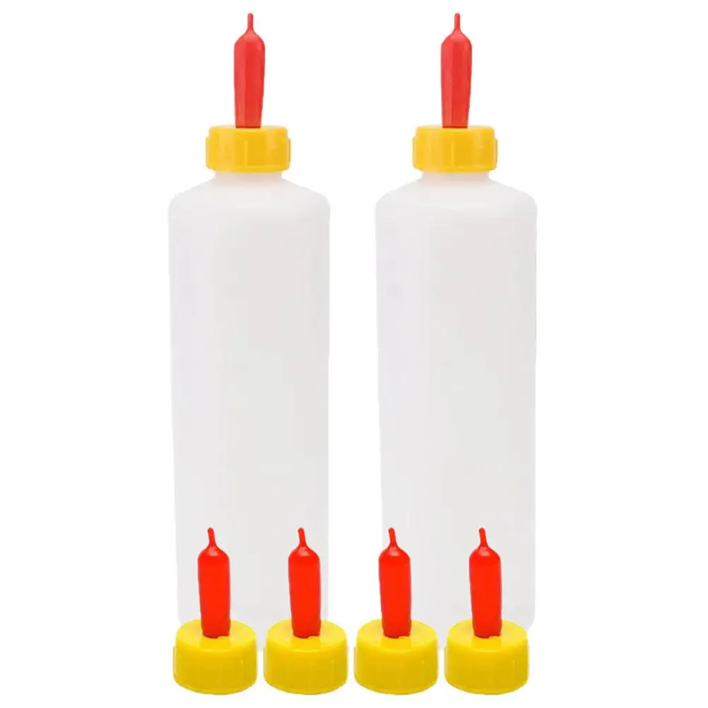 

2 Sets Milk Bottles Newborn Animal Nursing Bottle PVC Feeding Supplies Calf Lamb Goat Piglet Farmhouse Calf Milk Bottles Tools