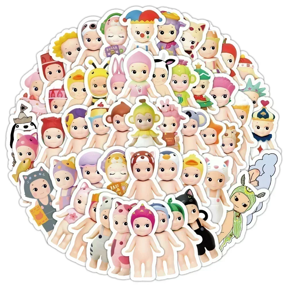 60pcs Sonny Angle Dolls Stickers bagaglio fai da te Laptop Cup Skateboard decorazione impermeabile Pegatina Toys for Children Cute Gift