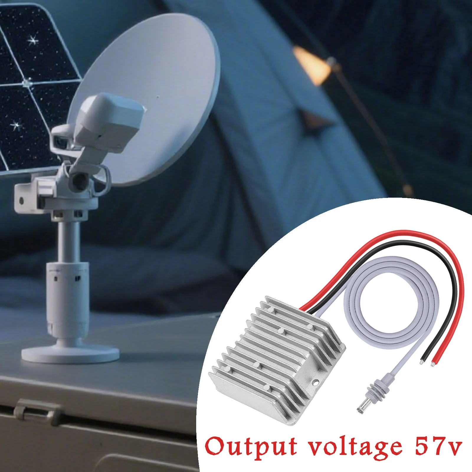 

Адаптер Boost от 10 до 36 В до 57 В постоянного тока IP68, водонепроницаемый повышающий шнур питания для маршрутизатора Starlink Gen 3, кабель с штекером постоянного тока, линия 98 см