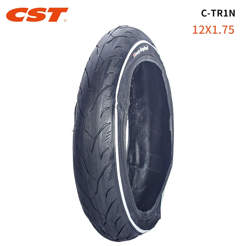 CST-Bicycle Folding Tire with Inner Tube, Ultralight Racing Cycling Tire, 12x1.75, C-TR1N, 203 Kids Balance Bike, 120TPI