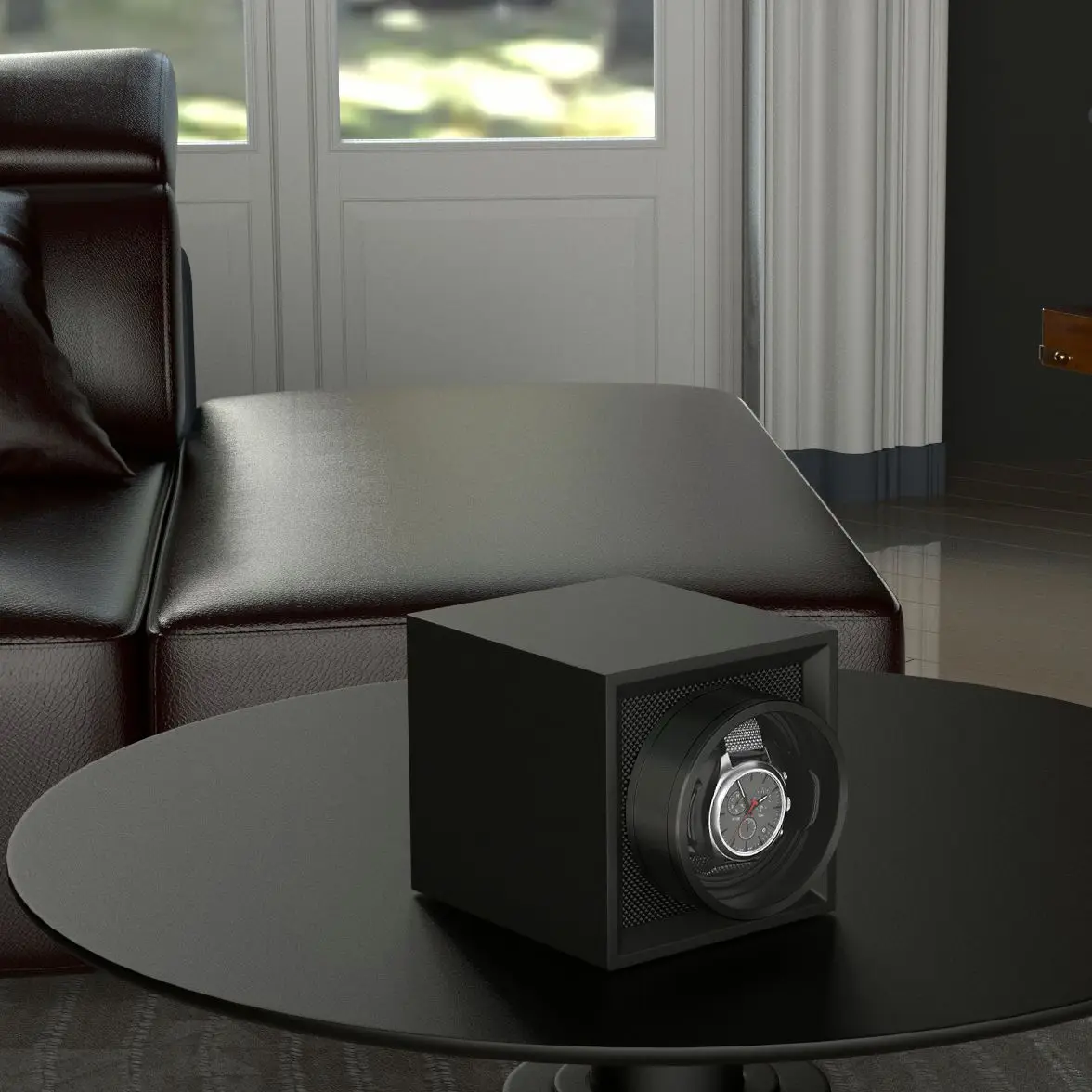 ملفاف ساعة فردي USB أو يعمل بالبطارية للساعات الميكانيكية مع غطاء مقاوم للغبار، محرك Mabuchi الياباني، أفضل هدية