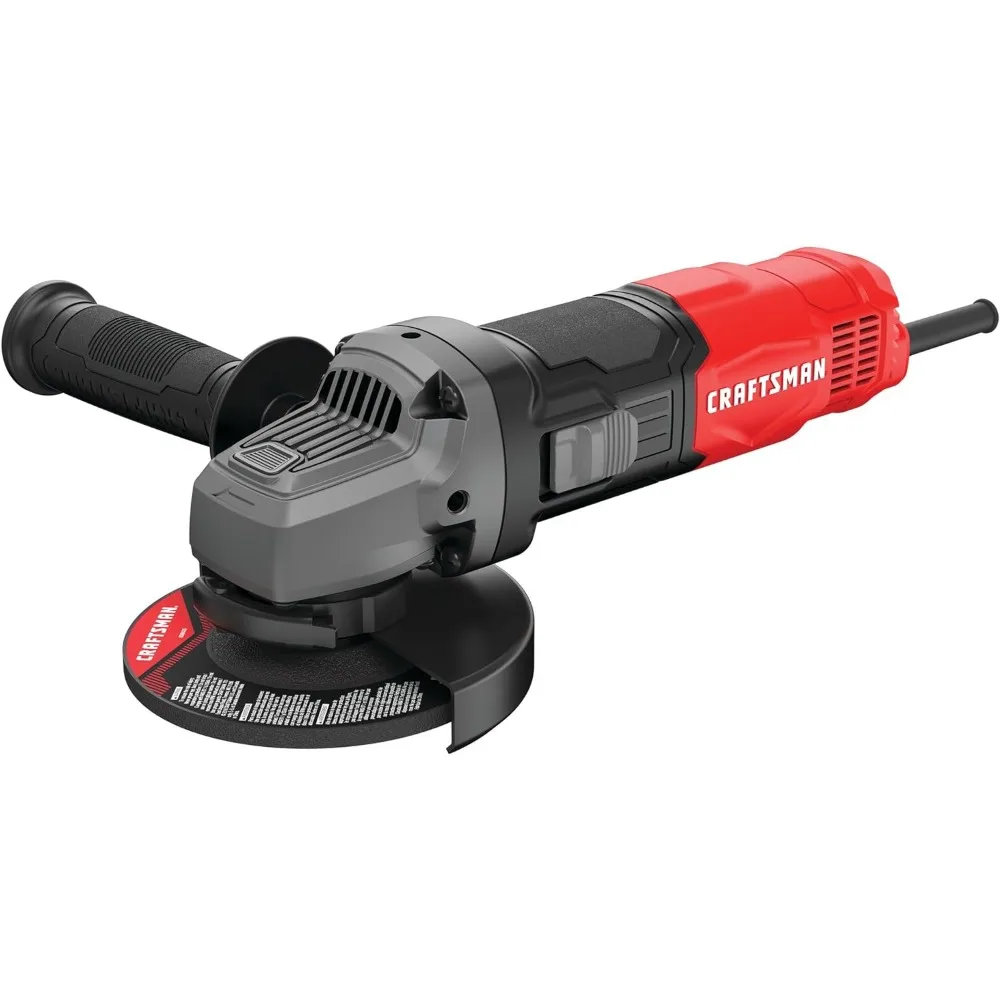 

CRAFTSMAN Small Angle Grinder Tool 4-1/2 Inch, 6 Amp, 12,000 RPM, Corded (CMEG100) Chainsaw Sharpener