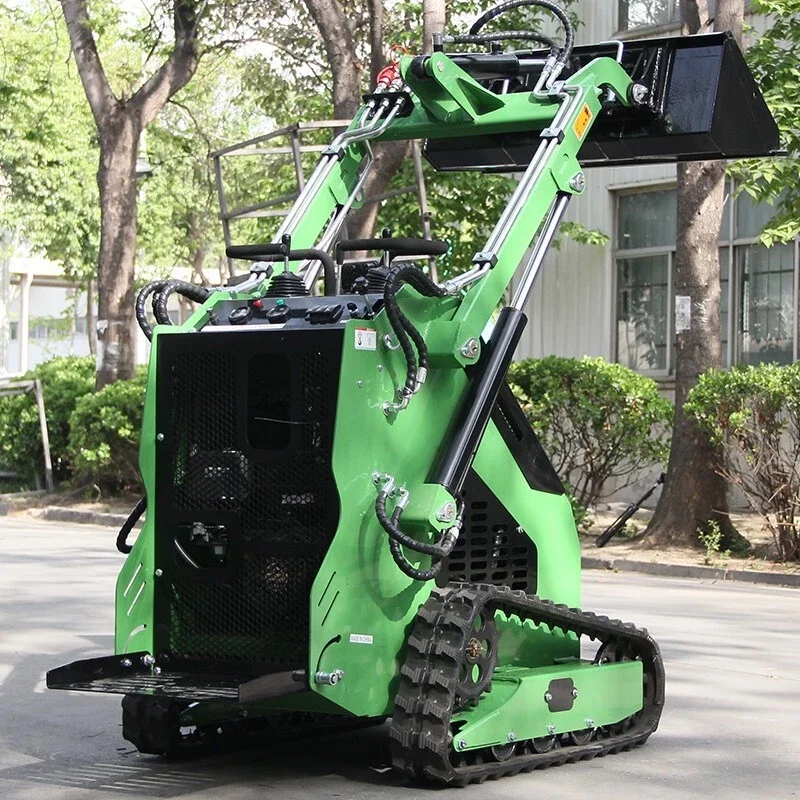 รถตักล้อยางขนาด 4,000 ปอนด์ สีเขียว ใหม่ 15 แรงม้า ระบบไฮดรอลิก หม้อน้ำ  สินค้าในสหรัฐอเมริกา รถตีนตะขาบ มาตรฐาน EPA สำหรับฟาร์ม