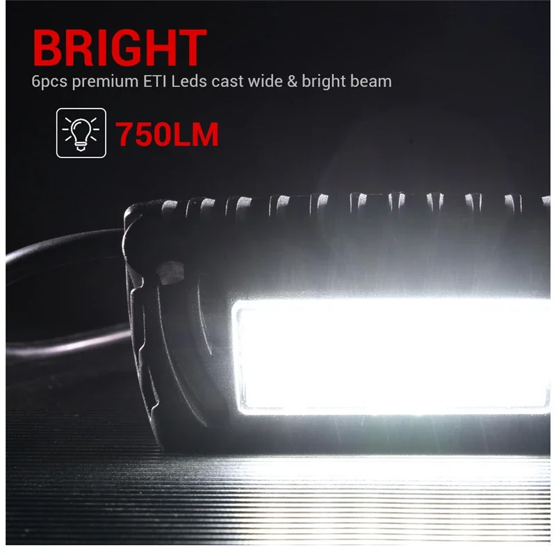 MICTUNING 2PCS RV Porch Light,12V Exterior Utility Awning Lights,Waterproof Outdoor Replacement Lighting For Camper Trailer