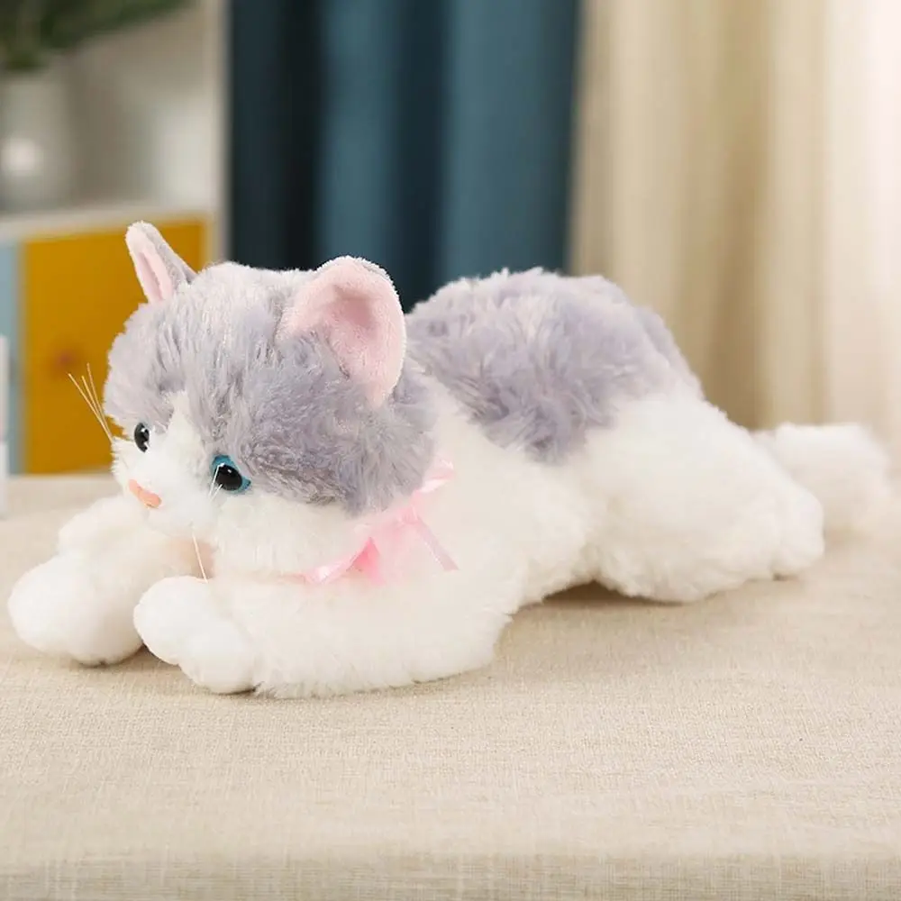 

Animal Appease Toy Soft Sofa Cushion Home Decoration Cat Plush Doll Plush Pillow Cat Stuffed Toys Simulation Cat Plush Toy