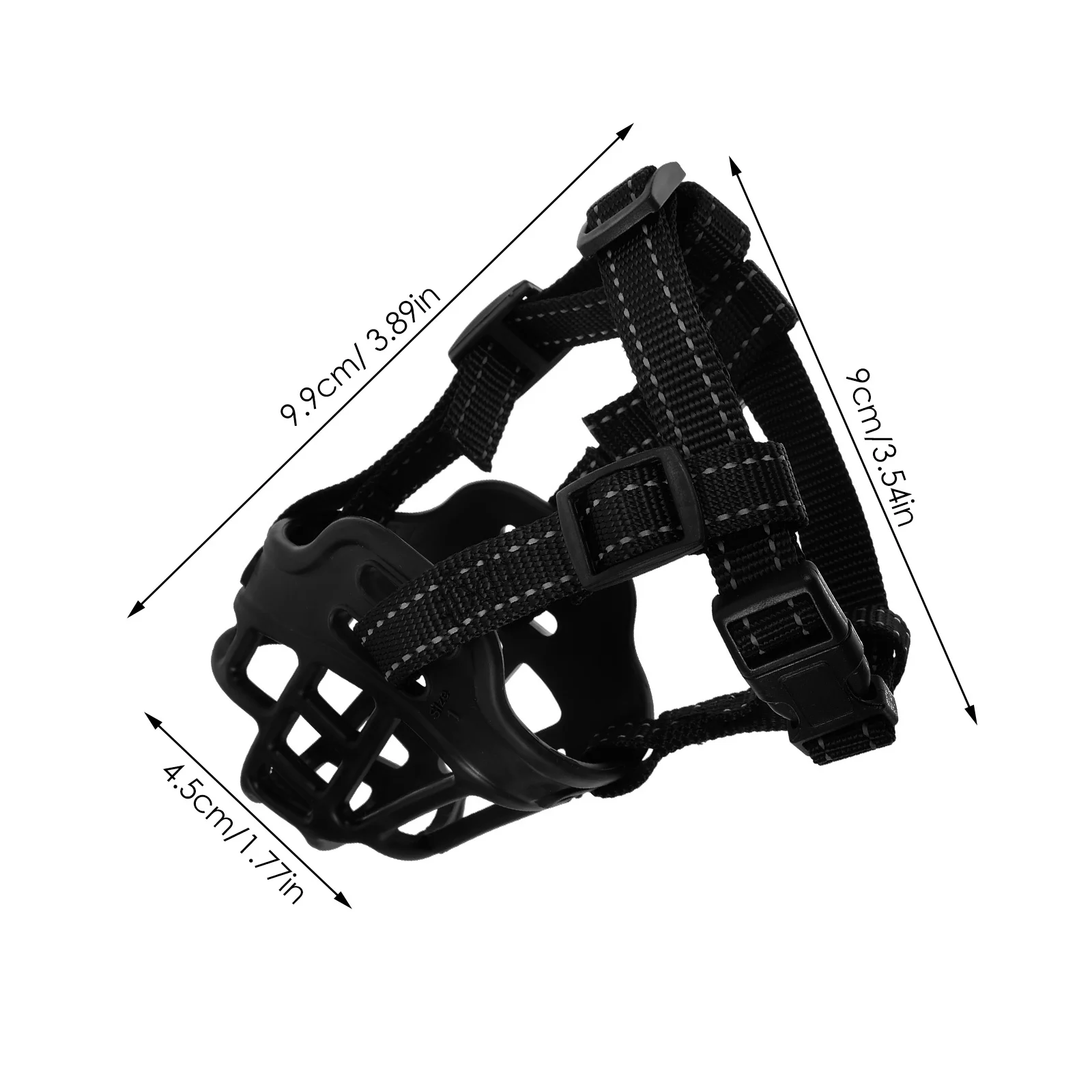 

Adjustable Dog Muzzle Small Puppy Basket Muzzle Breathable Anti-Bark Anti-Bite Cover for Dog Outdoor Use and Training